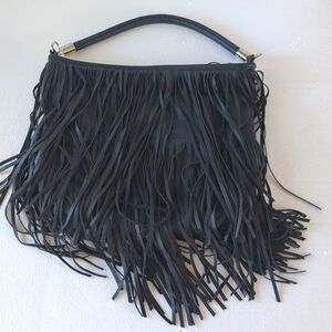 Leather Fringe Bag